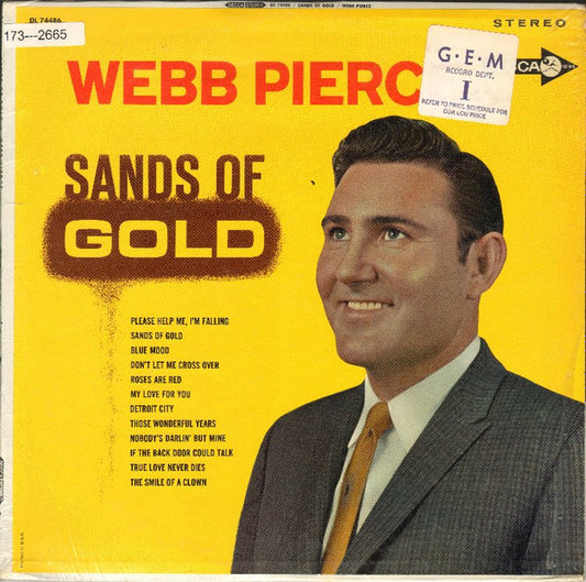 Webb Pierce : Sands Of Gold (LP,Album,Stereo)