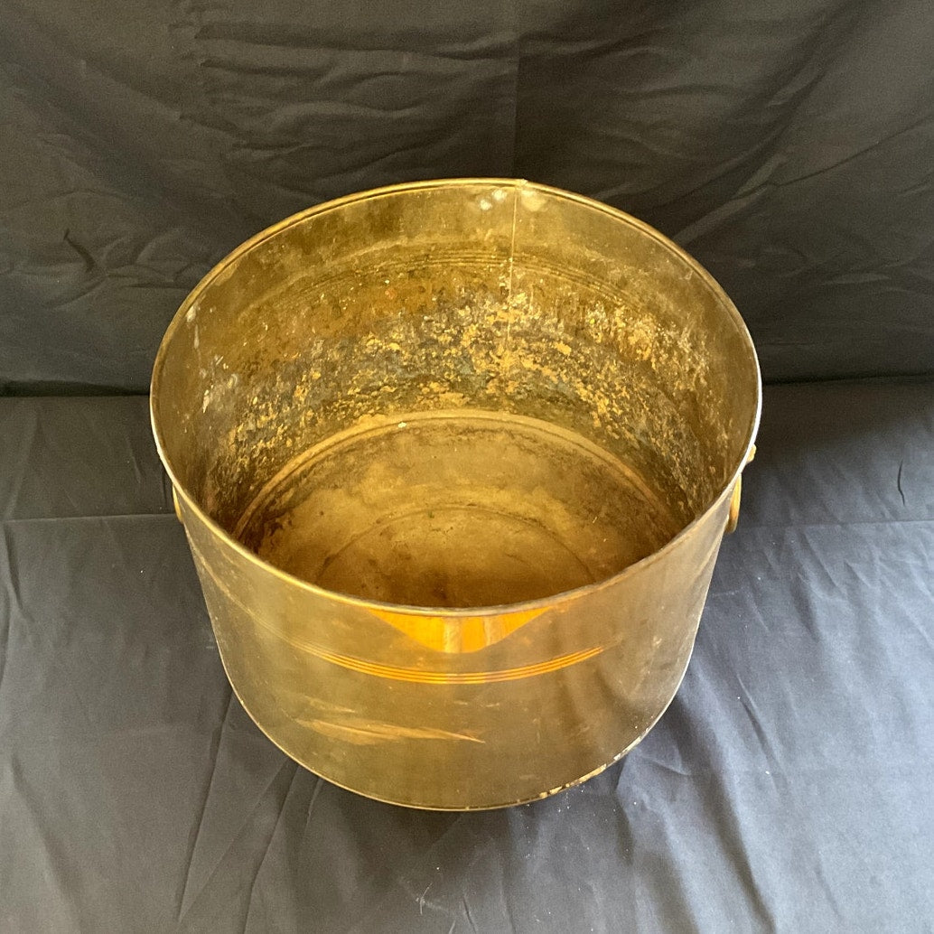 Vintage 12" Brass Planter