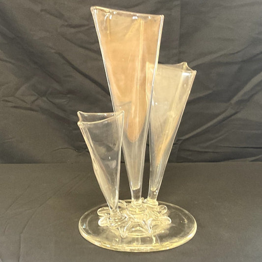 Stuben Glass Vase Art Deco