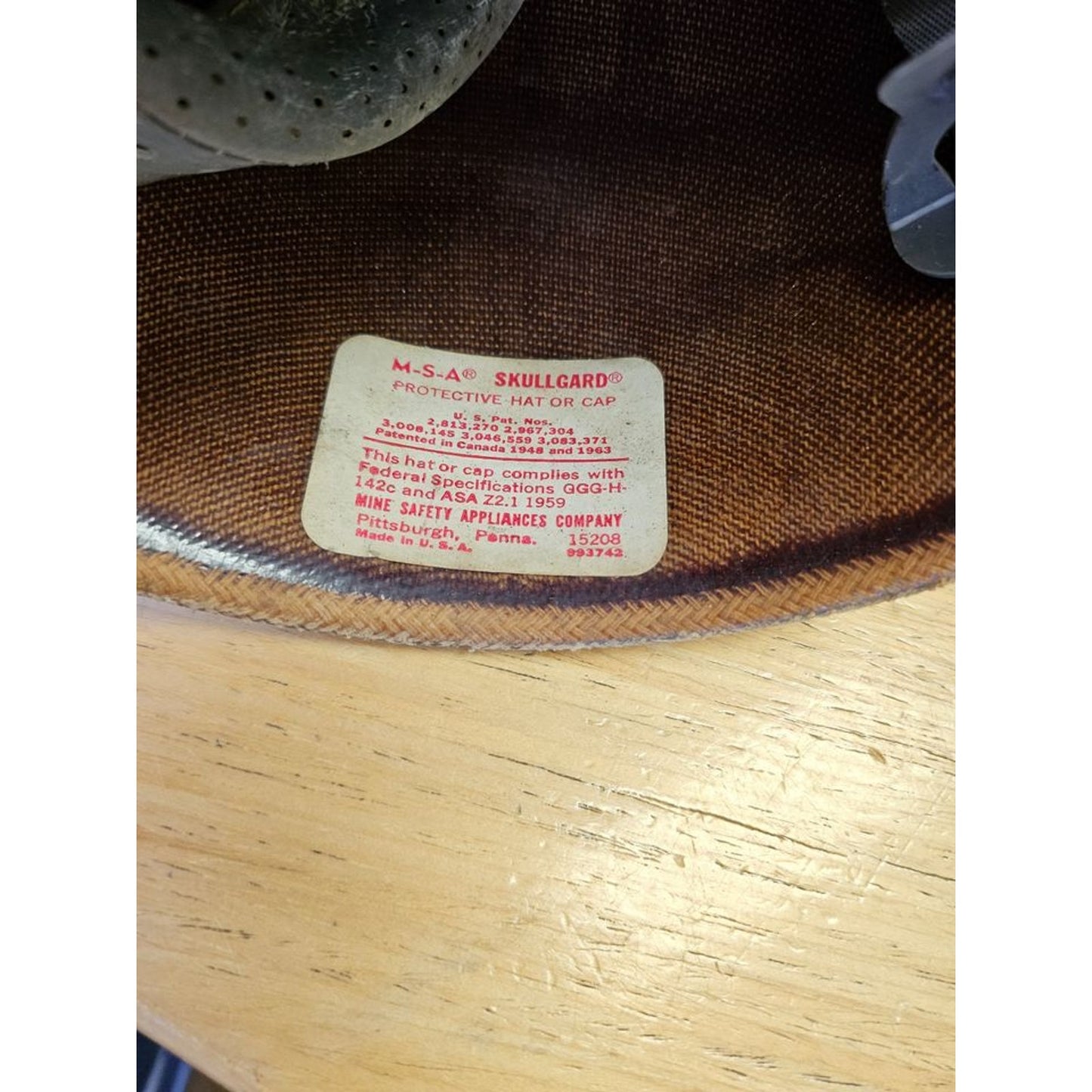 Vintage MSA Skullgard Miner's Protective Hat