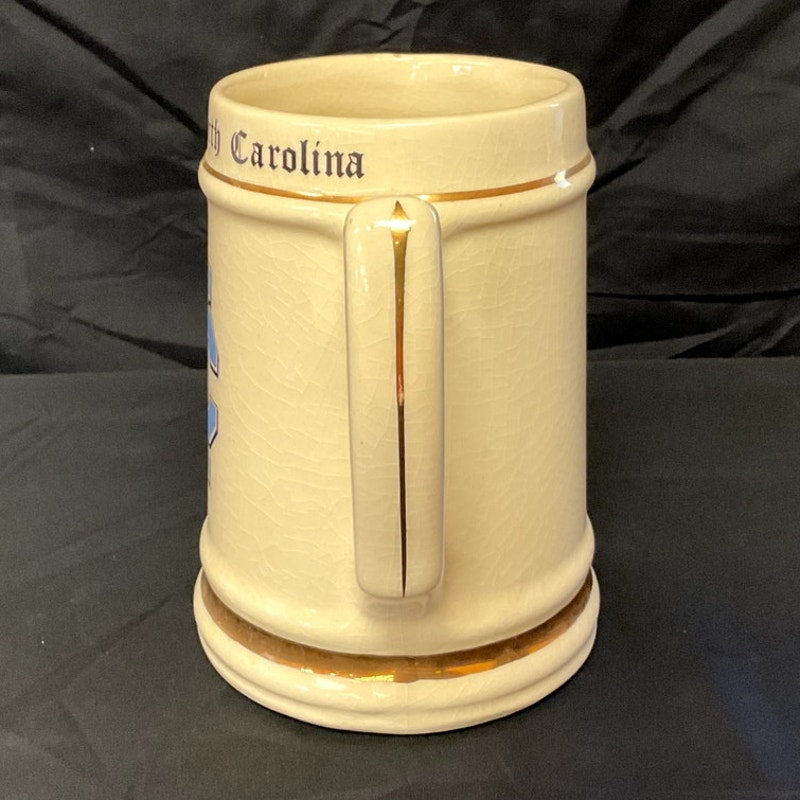 University of North Carolina 2000s Gold Rimmed Beer Stein