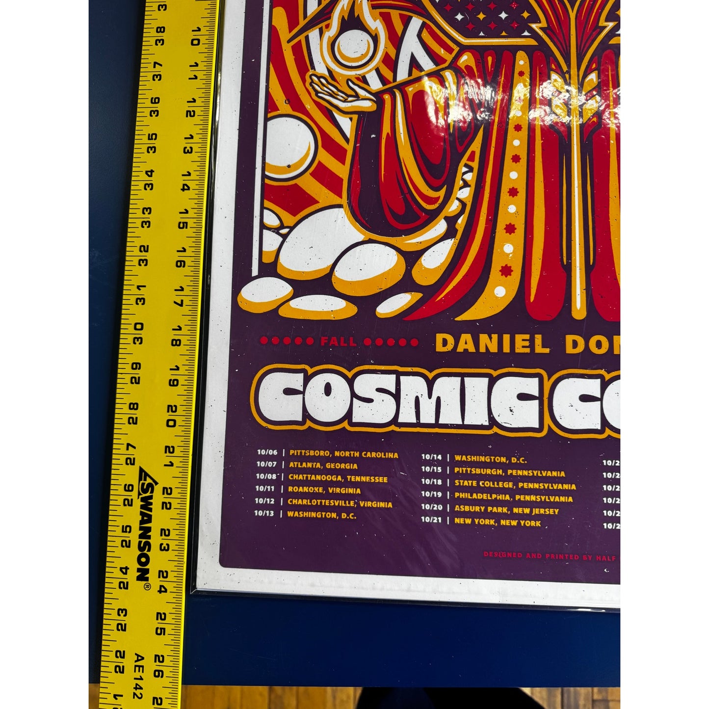 Cosmic Country Fall Tour Poster – Joel Hunter – Oct–Nov 2023 – 24x18 – Ltd Ed