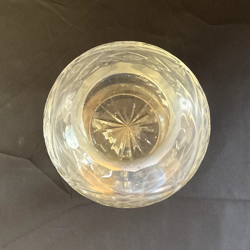 Vintage Godinger Pedestal Crystal Votive Cut Glass Globe
