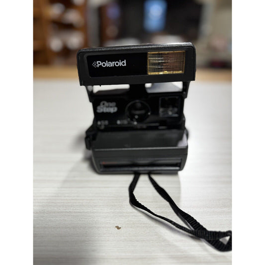 Polaroid One Step Instant Flash Camera with Strap 600 Film - Untested