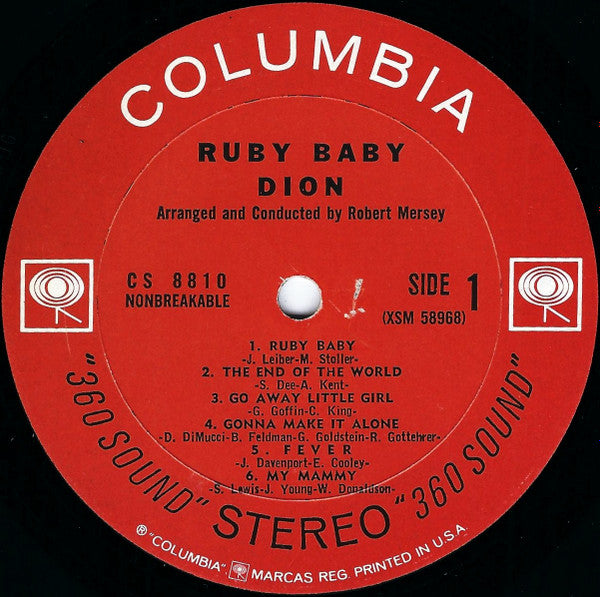 Dion (3) : Ruby Baby (LP,Album,Stereo)