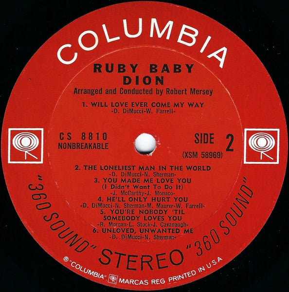 Dion (3) : Ruby Baby (LP,Album,Stereo)