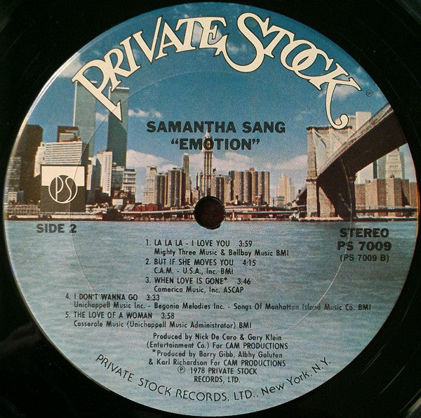 Samantha Sang : Emotion (LP,Album)