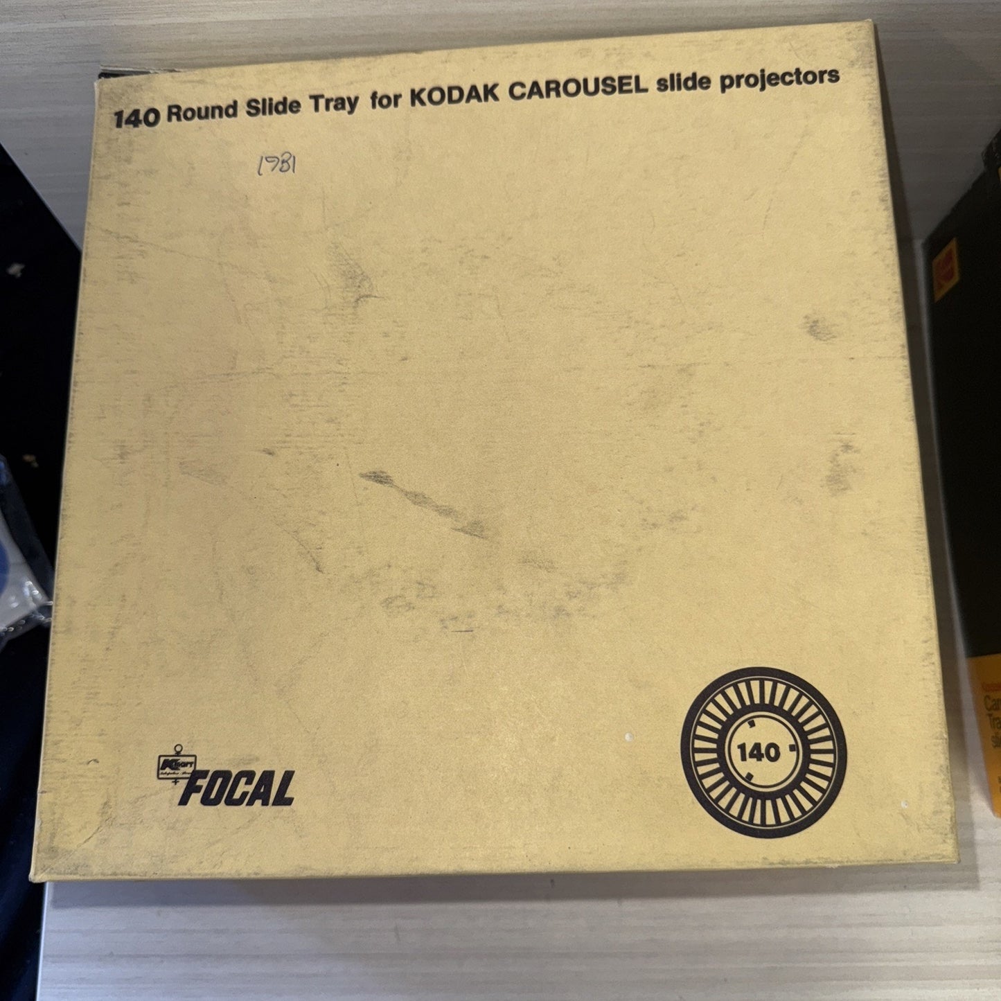 Lot Of 7 Kodak Carousel Transvue 140 And 1 Kmart 140 Slide Trays W/ Box