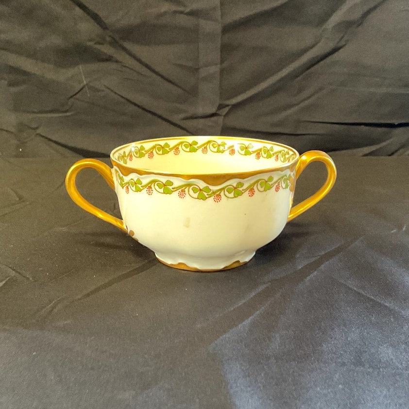Haviland & Co. Limoges Gilded Bullion Cup & Saucer circa 1900s
