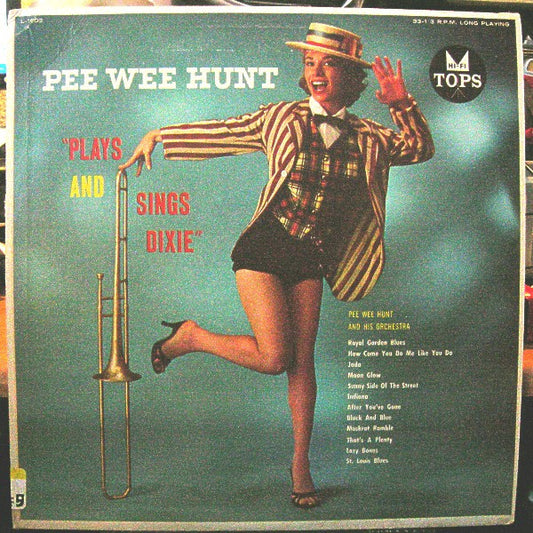 Pee Wee Hunt : Plays And Sings Dixie (LP,Album)