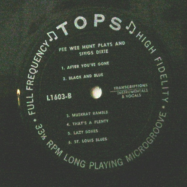 Pee Wee Hunt : Plays And Sings Dixie (LP,Album)