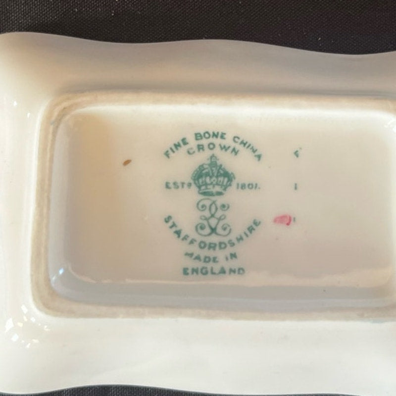 Crown Staffordshire Bone China Pin Dish