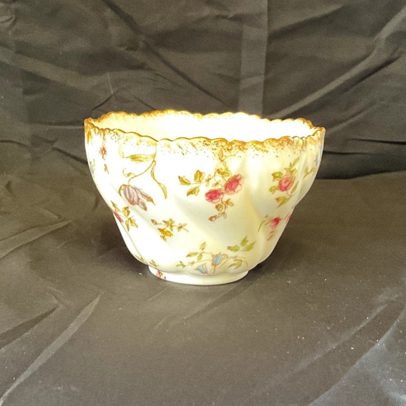 Antique Pointons Bone China Hand Painted Open Sugar Bowl