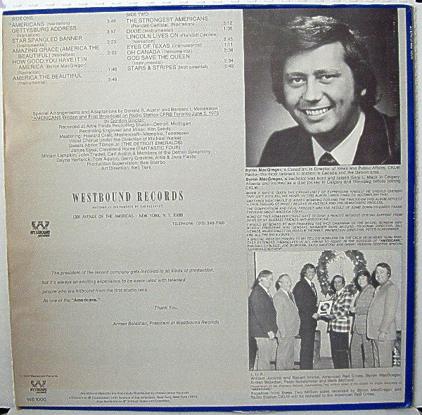 Byron MacGregor : Americans (LP,Album,Stereo)