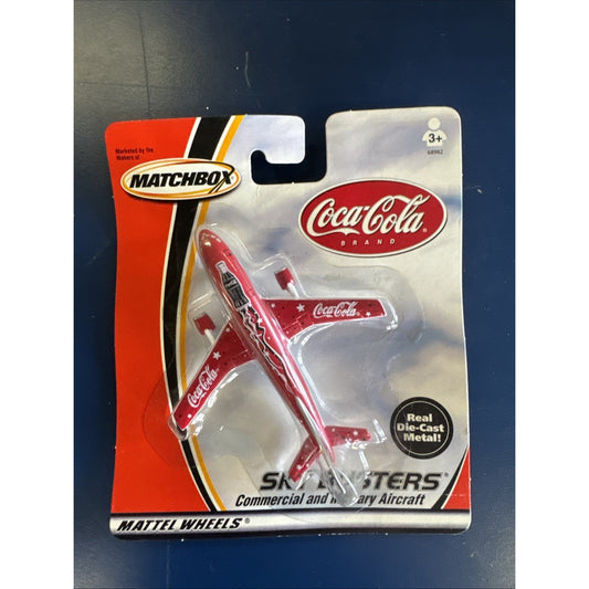Matchbox Sky Busters Coke Airliner – Continental A Boeing 747 Diecast (1:64, NIB)