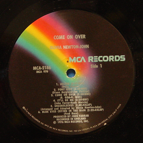 Olivia Newton-John : Come On Over (LP,Album)