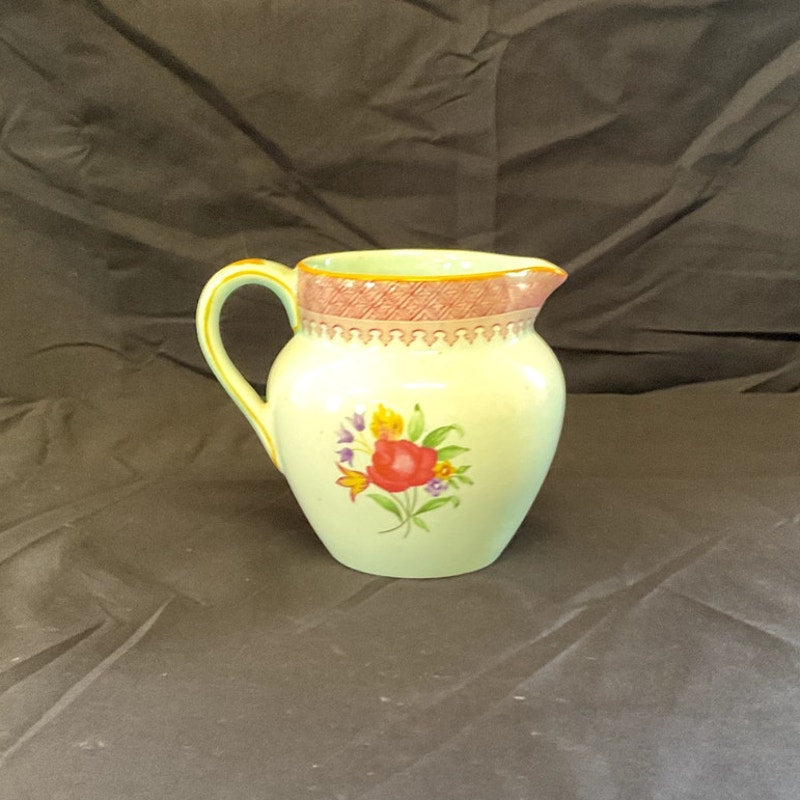 Adams Calyx Ware Lowestoft Creamer Pitcher