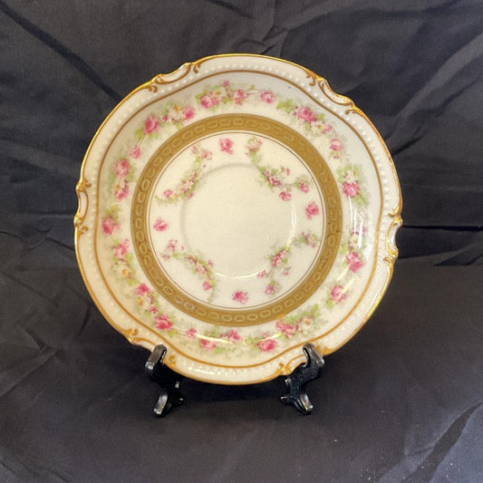 Antique BMoeM Coronet Limoges Porcelain Saucer