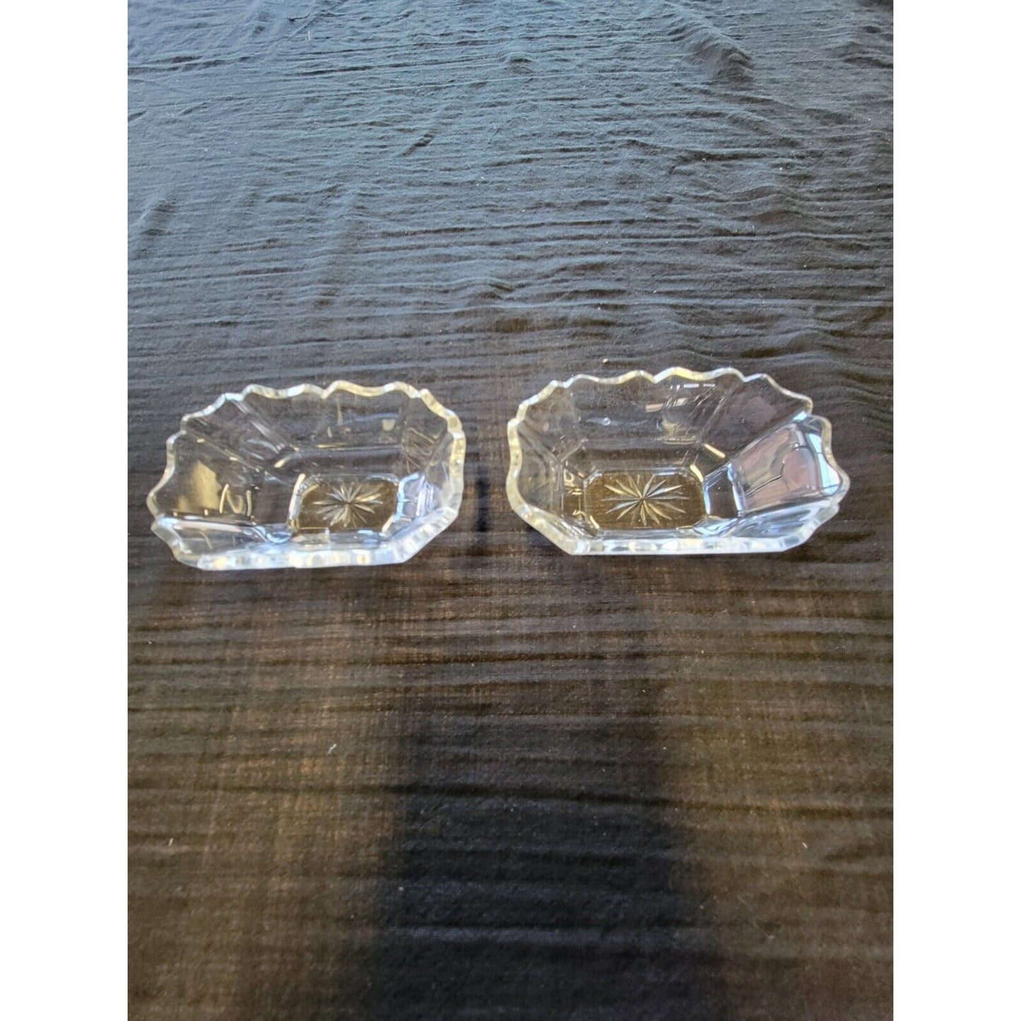 Pair of Glass Salt Cellars