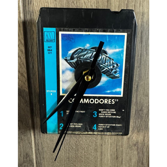 Smooth Rhythms: Upcycled Commodores 8-Track Clock