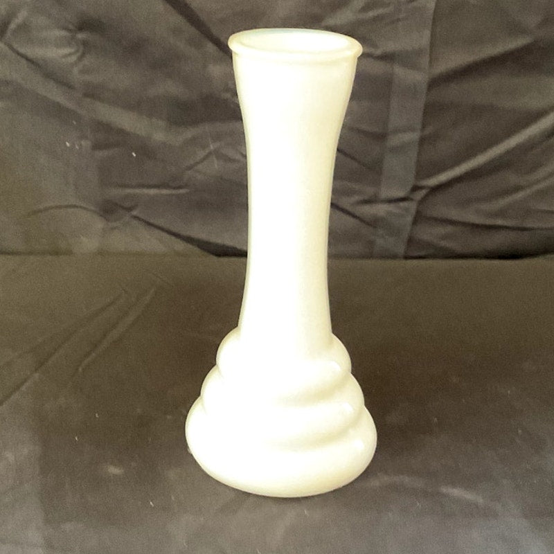 Vintage White Milk Glass Vase