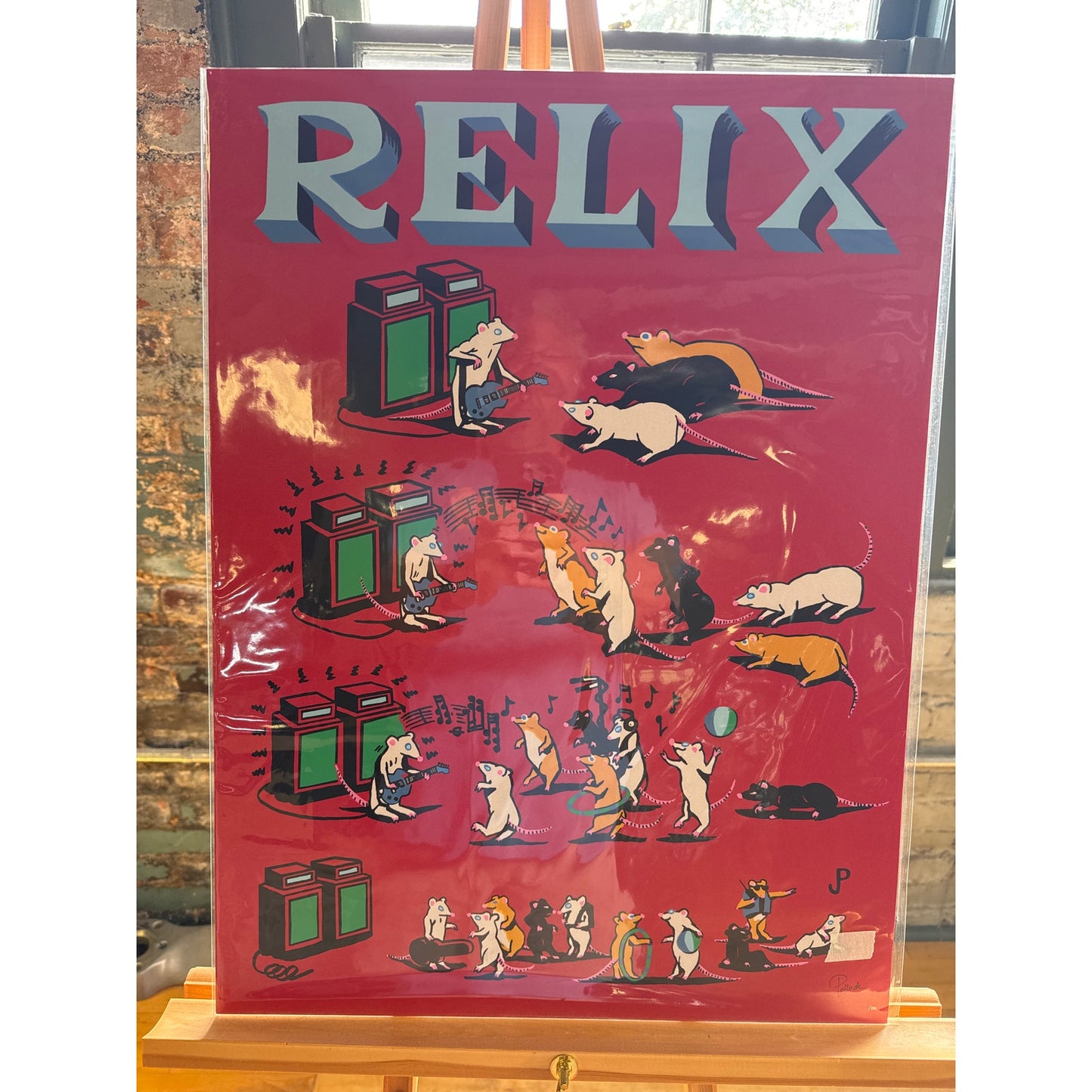 Phish Pied Piper 2020 Pollock Red Poster 128 of 250