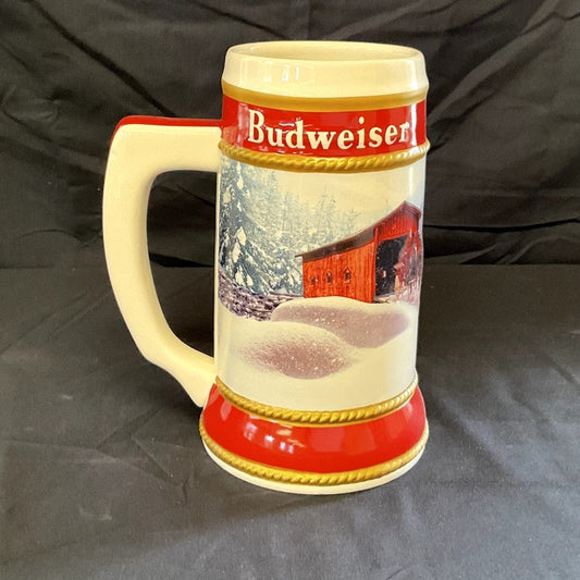 2019 Budweiser Holiday Beer Stein w/ Certificate of Authenticity