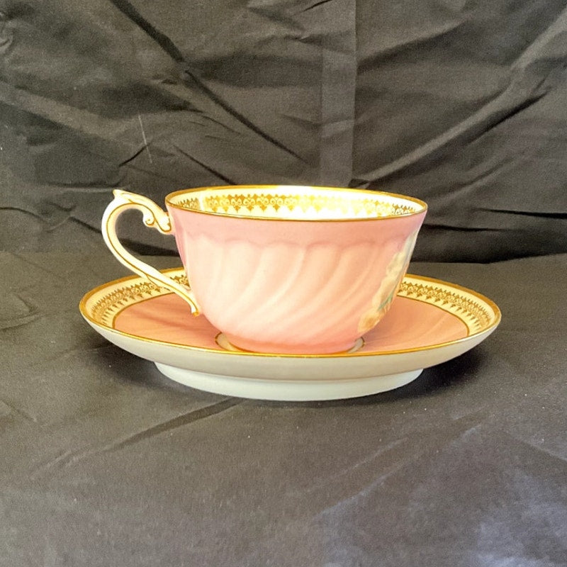 Vintage French deSevres Porcelain Tea cup & Saucer