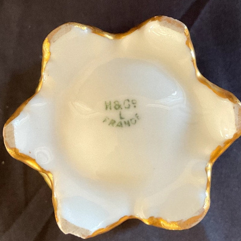 Antique Haviland & Co. Limoges Porcelain Teacup & Saucer