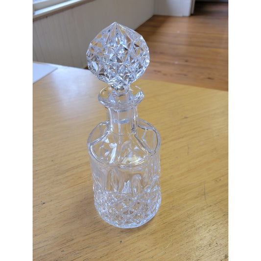 Vintage Crystal Cut Glass Wine Decanter