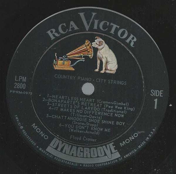 Floyd Cramer : Country Piano-City Strings (LP,Album,Mono)