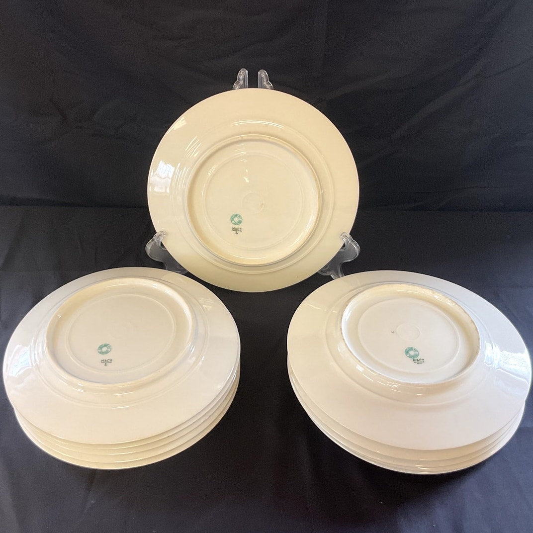 Antique Haviland Limoges "Autumn" Salad/Dessert Plates - Set of 11