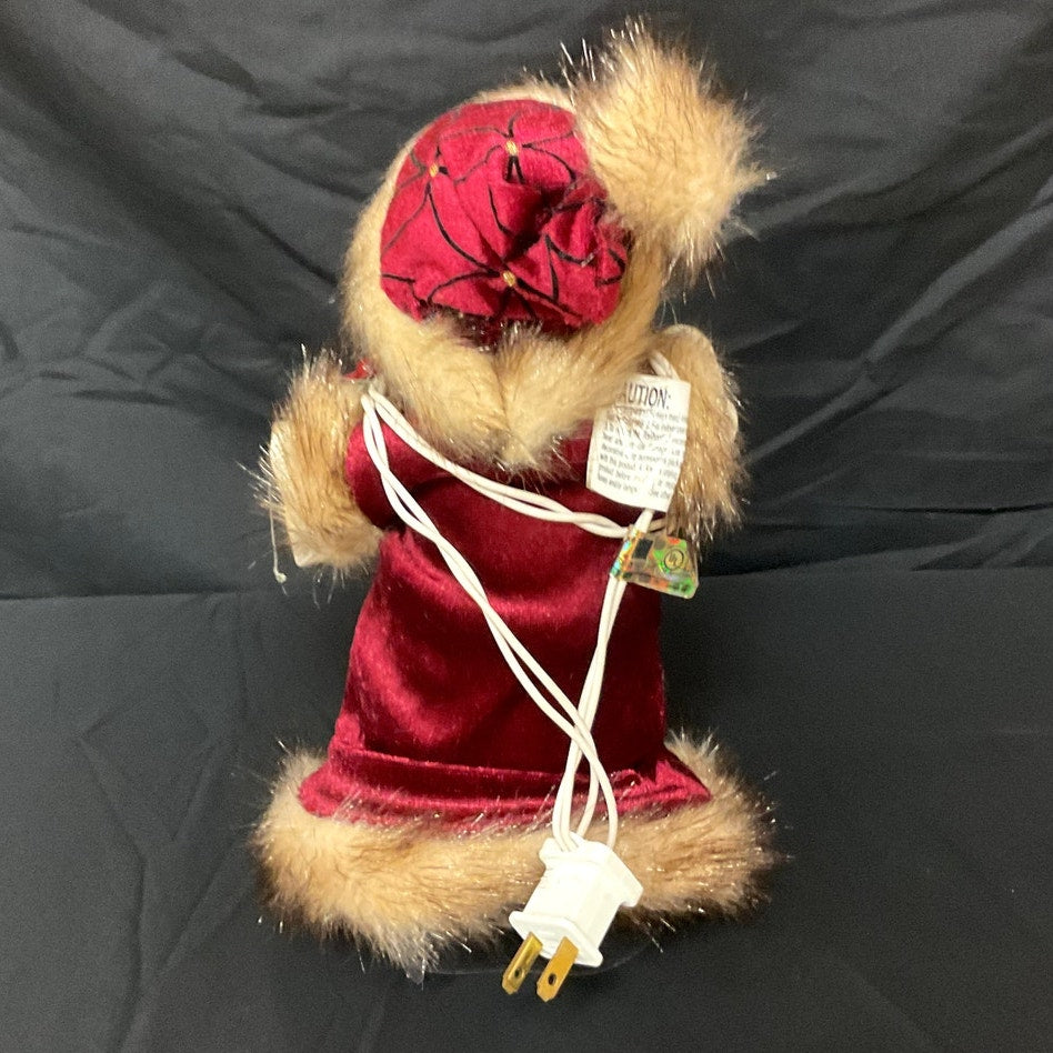 Vintage Lighted Santa Claus Tree Topper