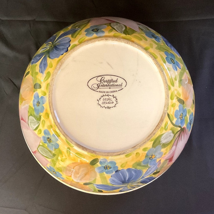 Vintage Lesal Studio Hand Painted Bowl