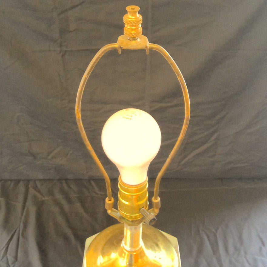 Vintage Cut Glass Table Lamp