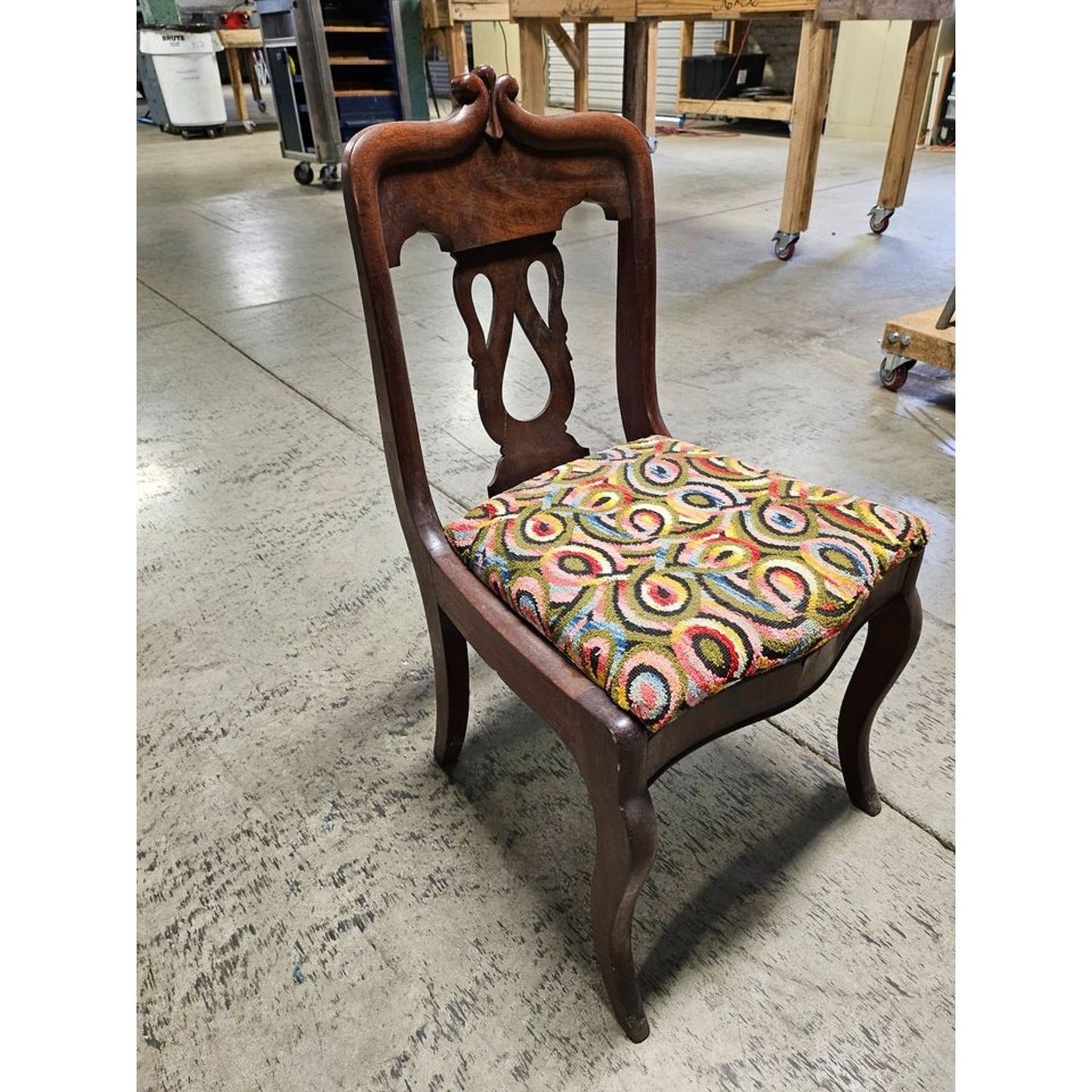 Vintage Solid Wood Chair Child Size