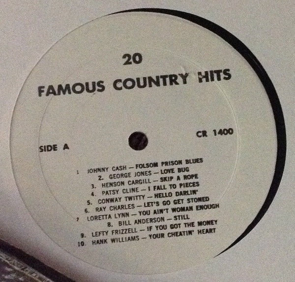 Various : 20 Famous Country Hits Volume 4 (LP,Compilation,Stereo)