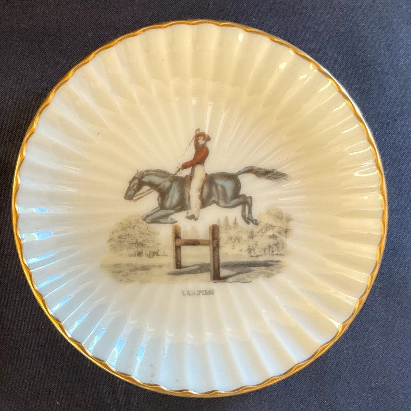 Vintage Lenox English Bone China Equestrian Plates - Set of 4
