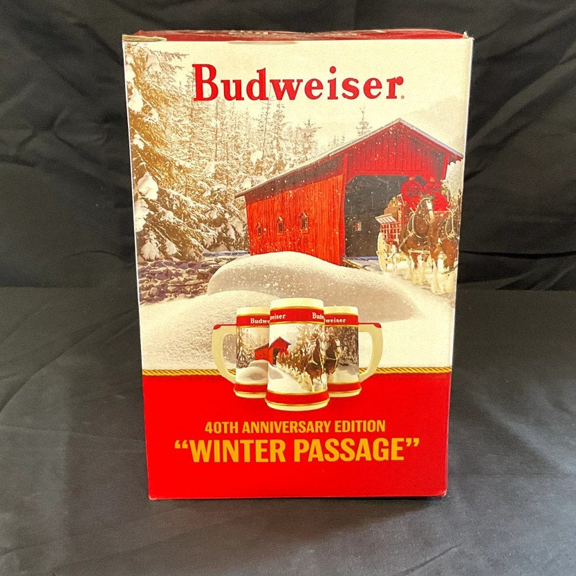 2019 Budweiser Holiday Beer Stein w/ Certificate of Authenticity