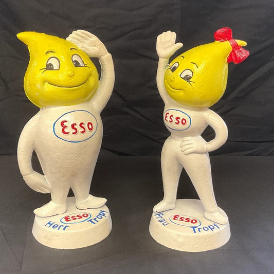 Herr + Frau German Esso Banks Cast iron - Pair