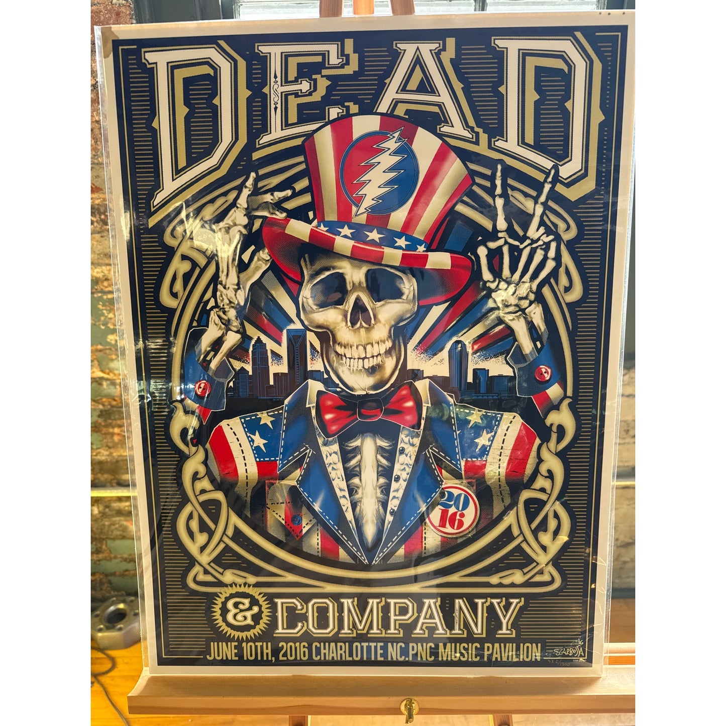 Dead & Co 6/10/16 Charlotte Sarbossa Poster 932 of 1300