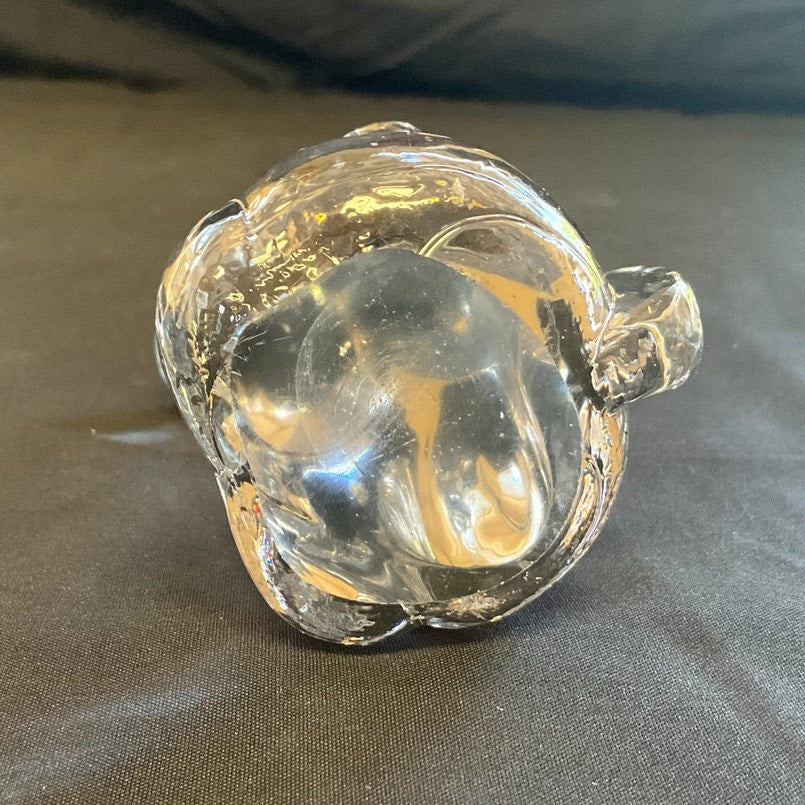 Vintage Art Glass Hound Dog Paperweight