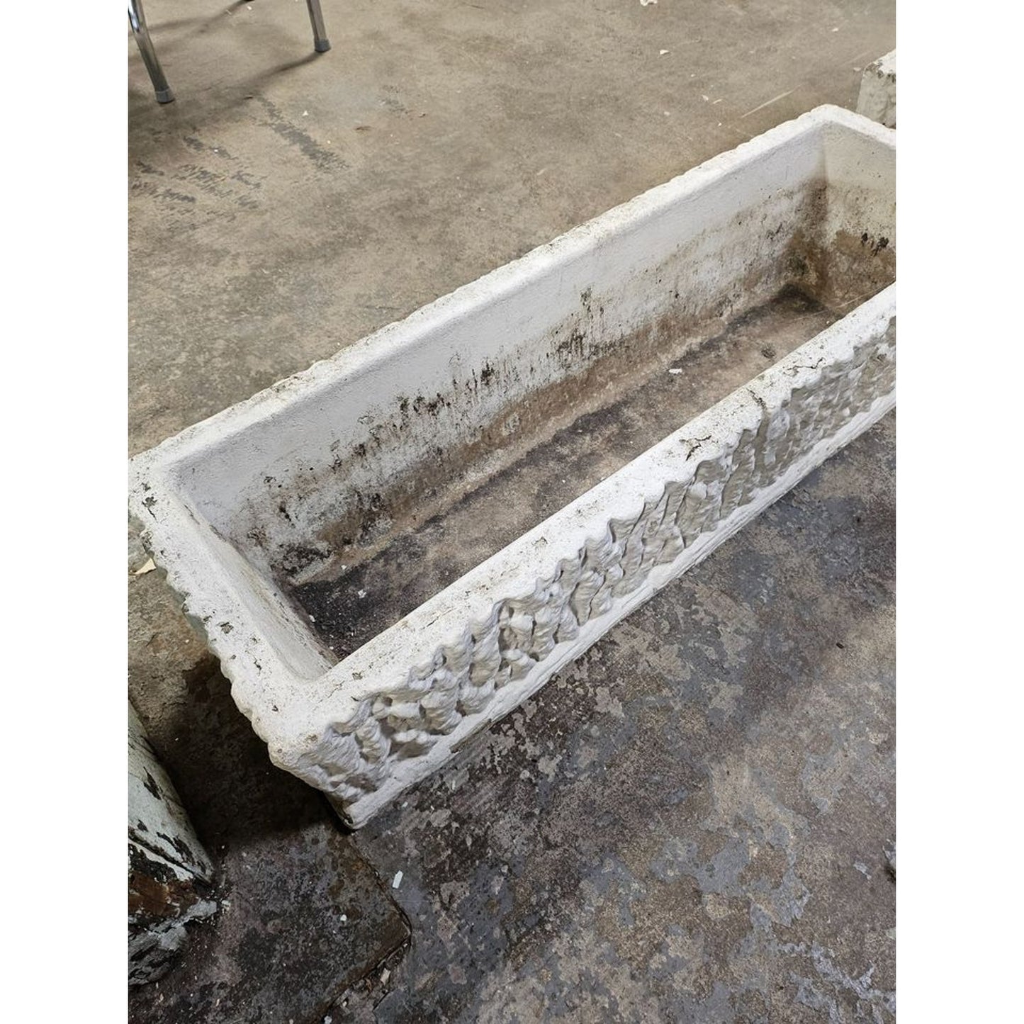 Faux Bois Concrete Garden Trough