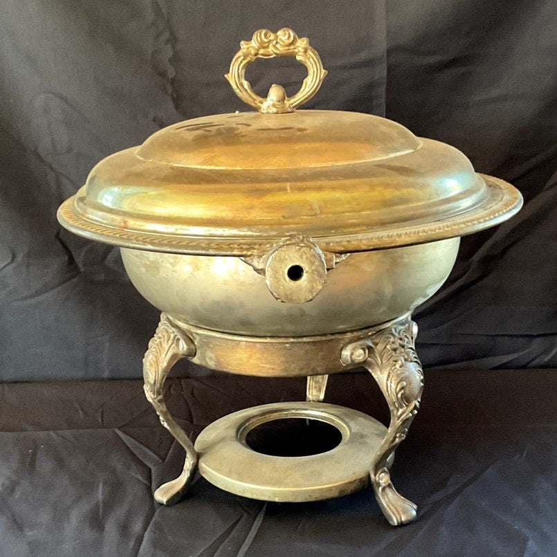 Plated Chafing Dish w/ Missing Handle