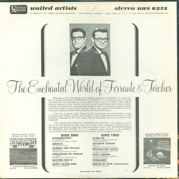 Ferrante & Teicher : The Enchanted World Of Ferrante & Teicher (LP,Album,Stereo)