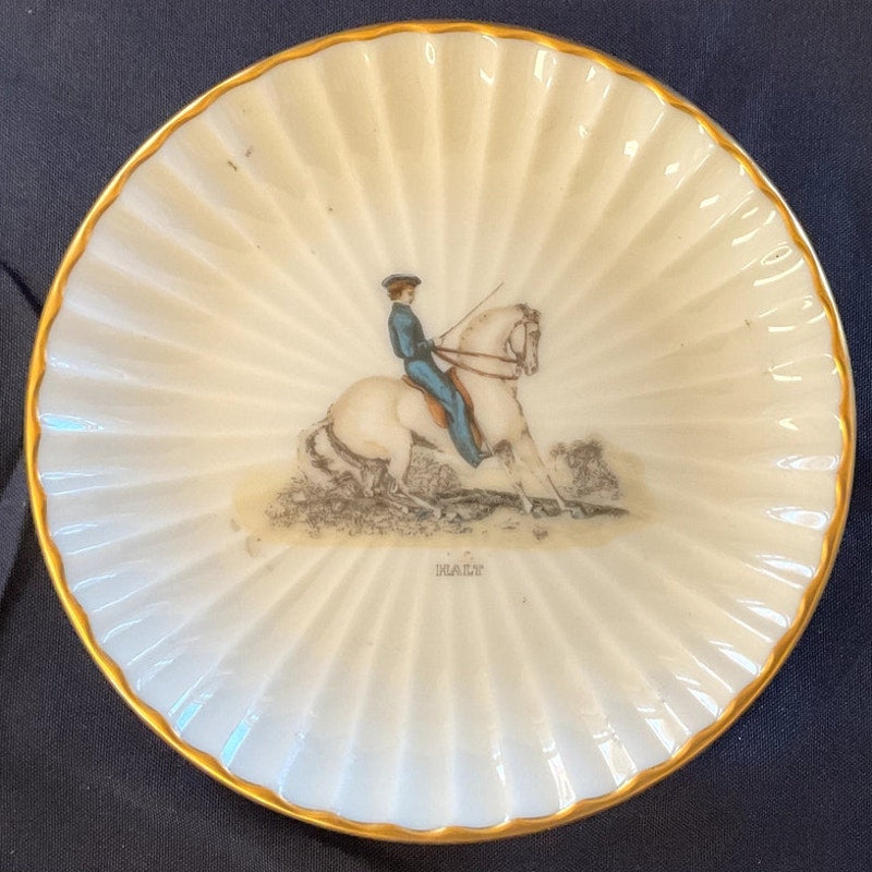Vintage Lenox English Bone China Equestrian Plates - Set of 4