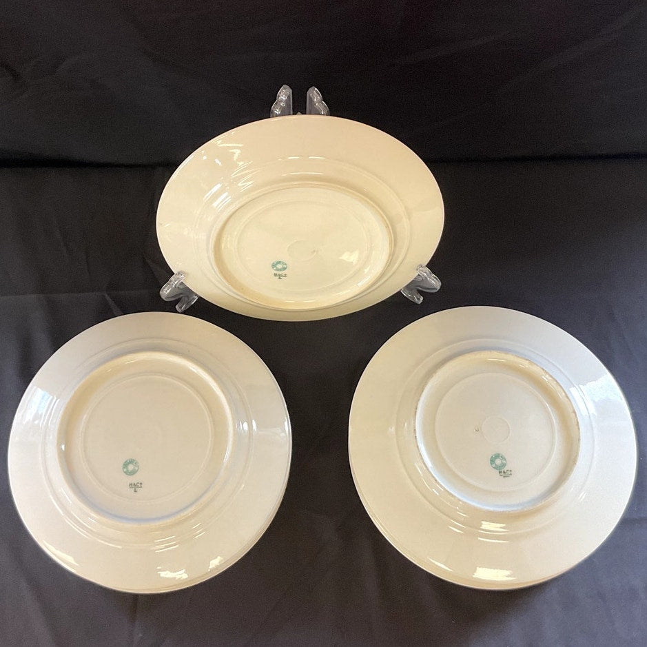 Antique Haviland Limoges "Autumn" Salad/Dessert Plates - Set of 11