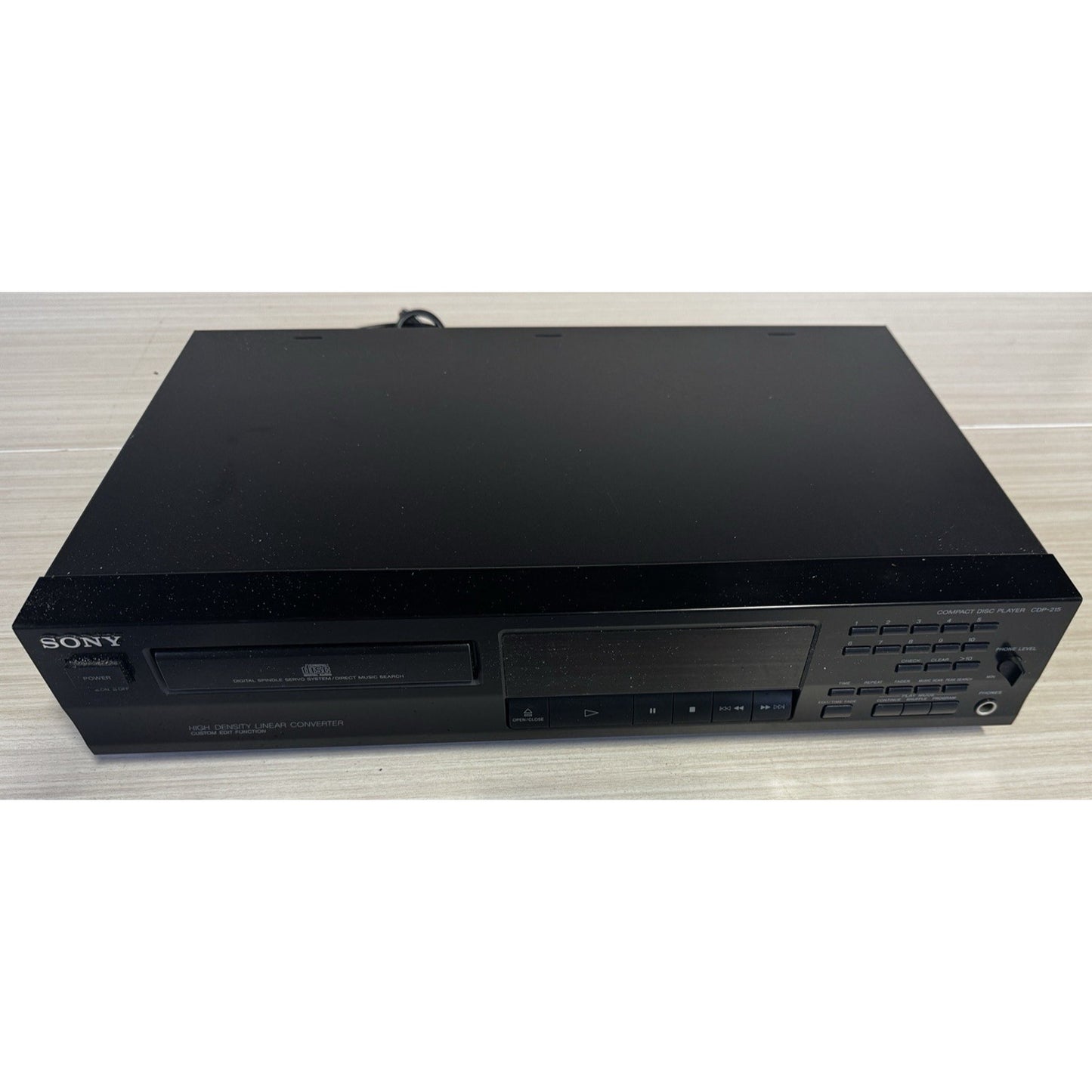 Sony CDP-CE215 5-Disc CD Player – Black, Display Screen, No Remote Tested