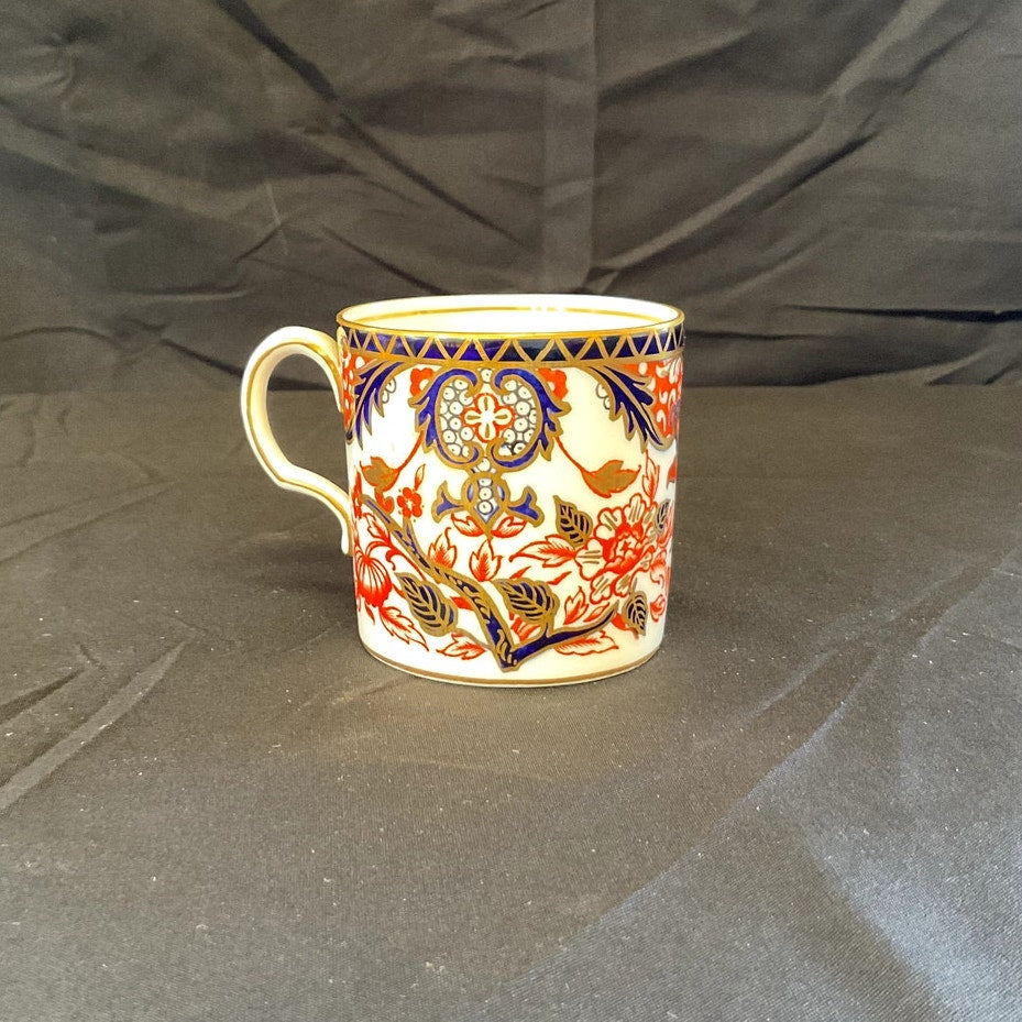 Royal Crown Derby Pattern Imari Kings #383 Tea cup & Saucer circa 1940