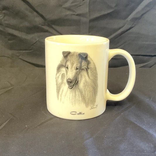 Vintage Rosalinde Porcelain Collie Dog Mug